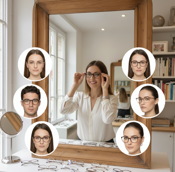 choisir ses lunettes selon la forme du visage – opticien Avignon